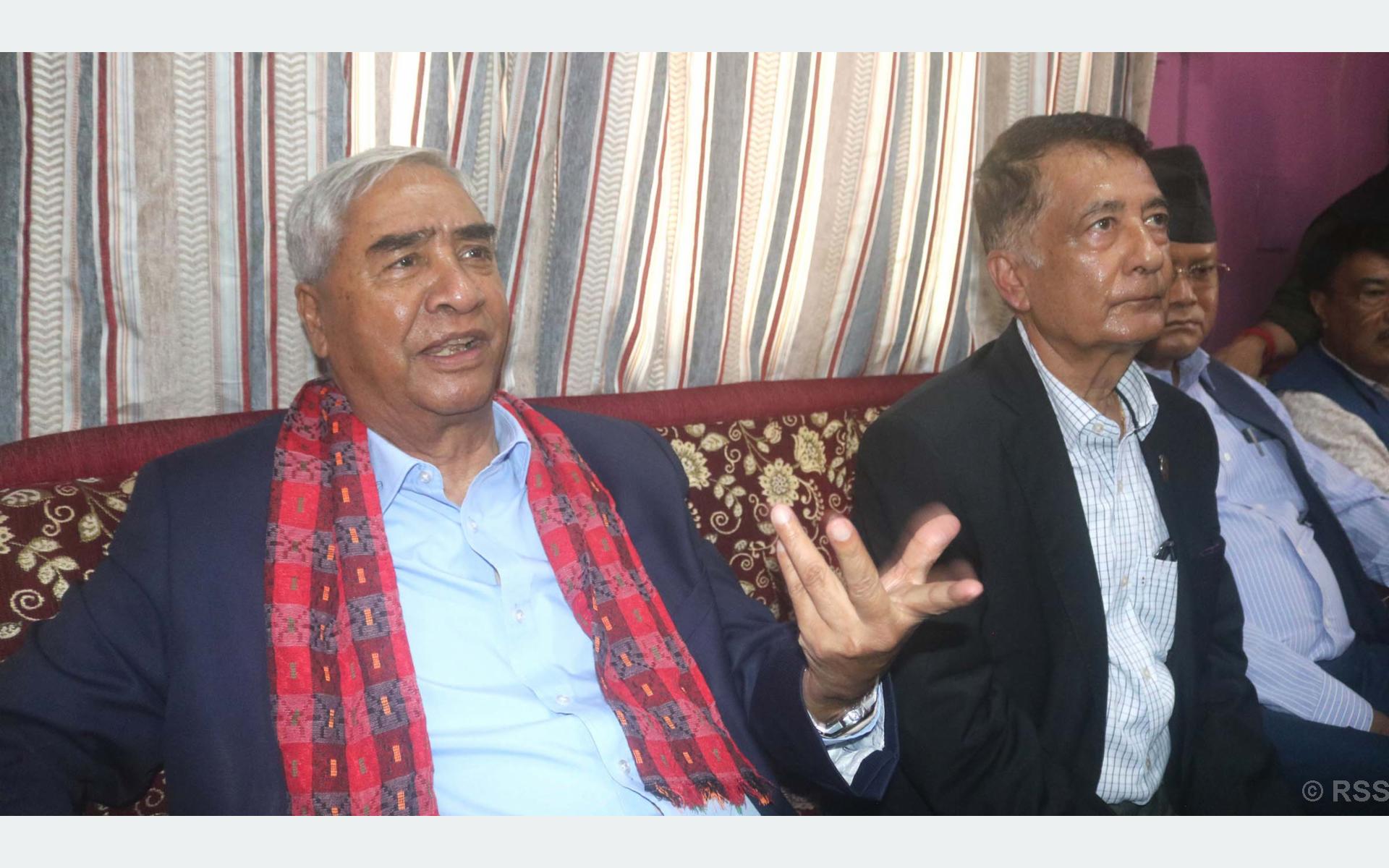 वर्तमान गठबन्धन सरकारले निरन्तरता पाउँछ : सभापति देउवा