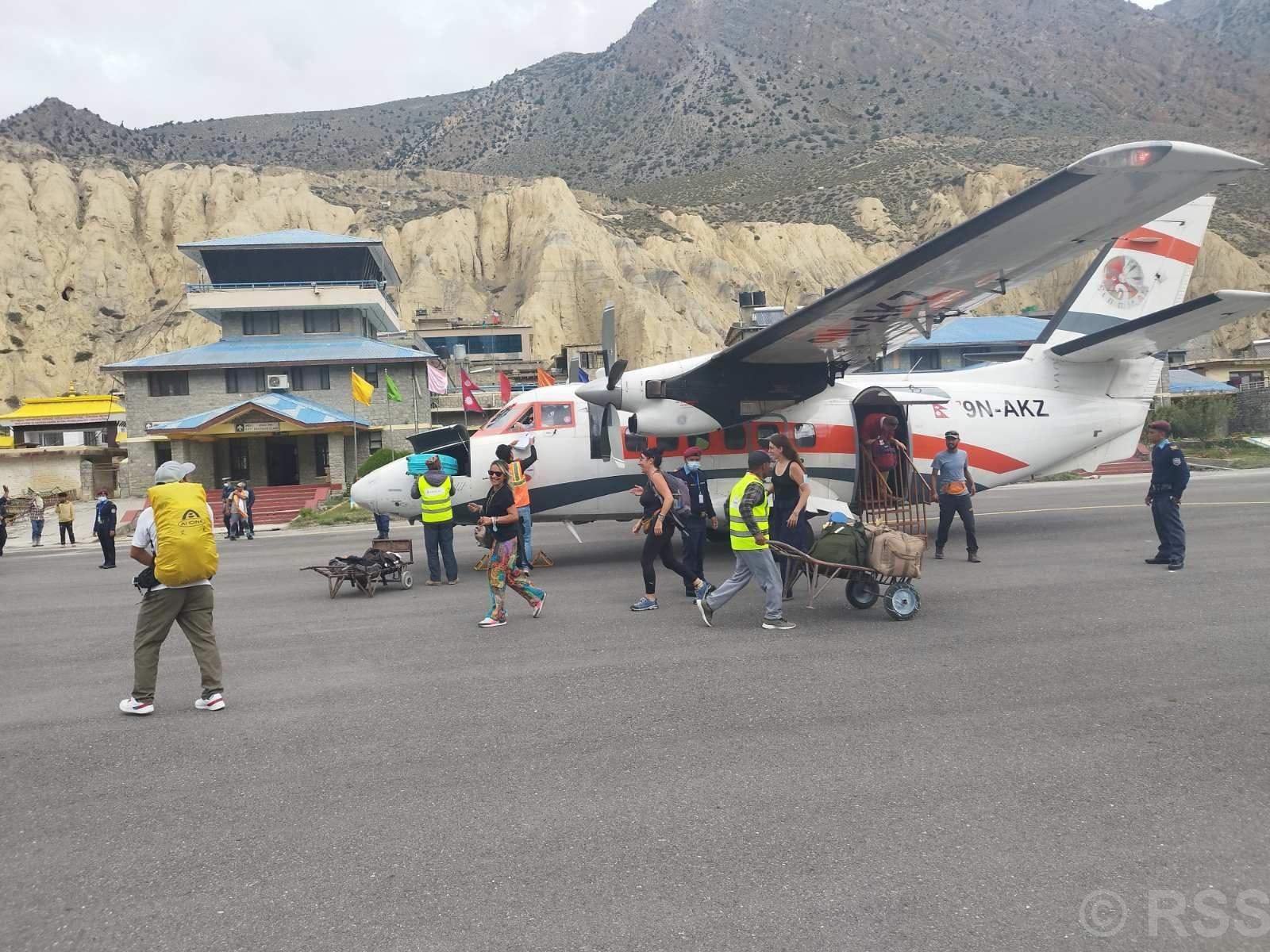 प्रभावित पोखरा-जोमसोम हवाई सेवा सञ्चालन