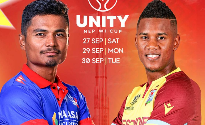 ऐतिहासिक टी–२० सिरिजको पहिलो खेलमा नेपाल र वेस्ट इन्डिज भिड्दै