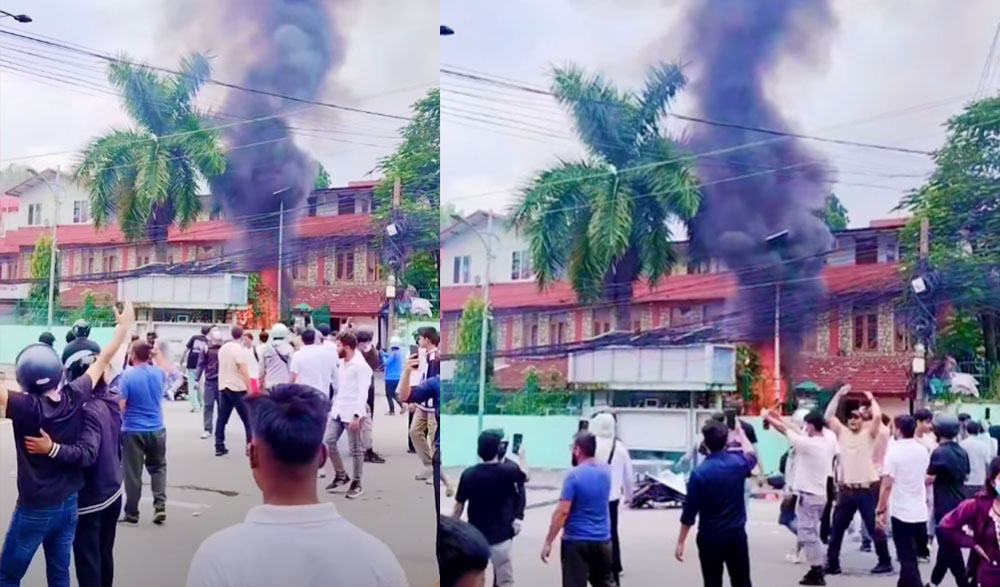 पोखरा महानगरको कार्यालयमा आगजनी