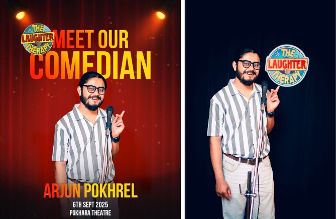 पोखरामा हास्य कलाकारहरूको बेजोड प्रस्तुती ‘द लाफ्टर थेरापी’ हुँदै