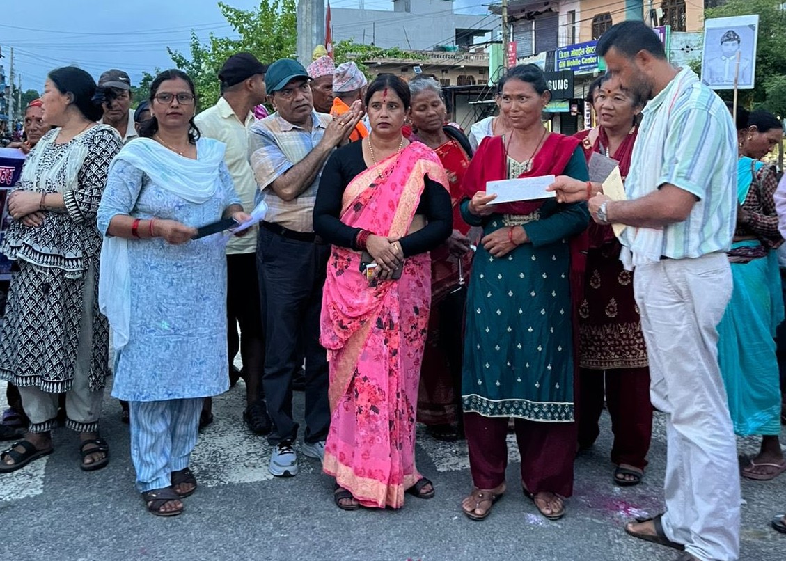 ठाकुरबाबा नगरपालिकाद्वारा बेपत्ताका श्रीमतीलाई मासिक भत्ता सुरु