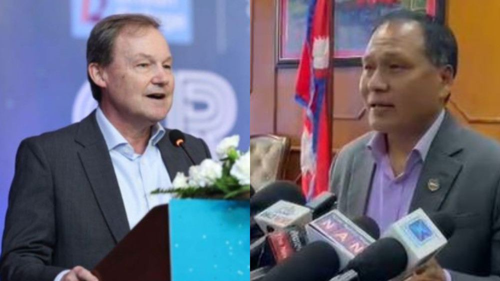 मन्त्री घिसिङसँग बेलायती राजदूतको शिष्टाचार भेट