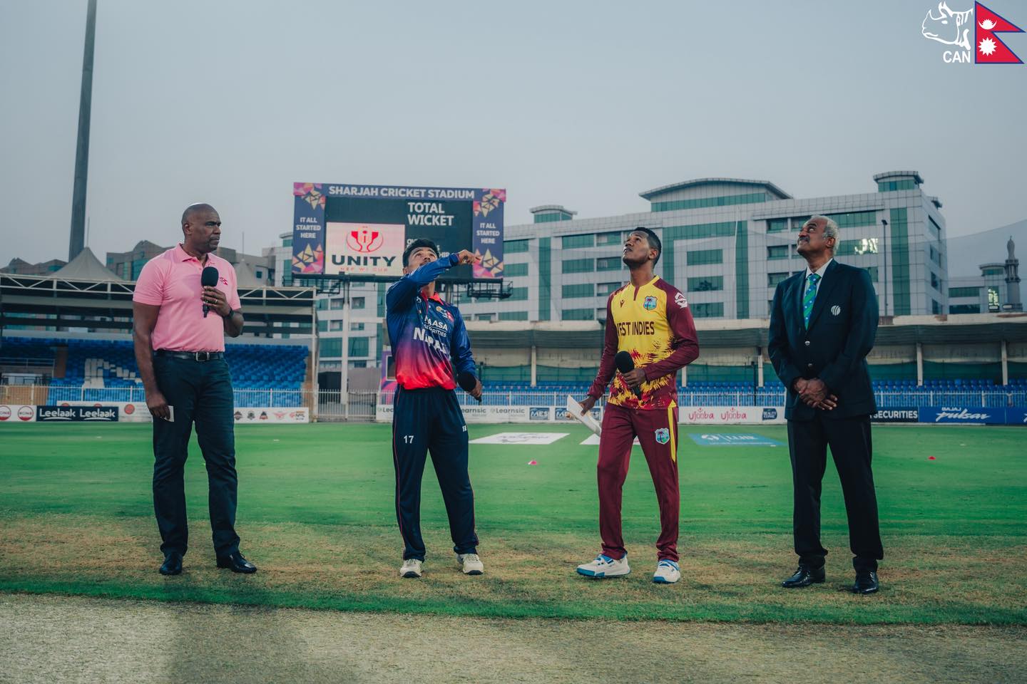 नेपालले टस जितेर पहिला ब्याटिङ गर्दै, एक परिवर्तन