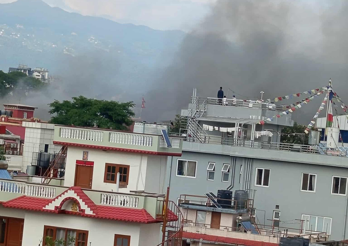 राष्ट्रपति कार्यालय शीतलनिवासमा आगजनी