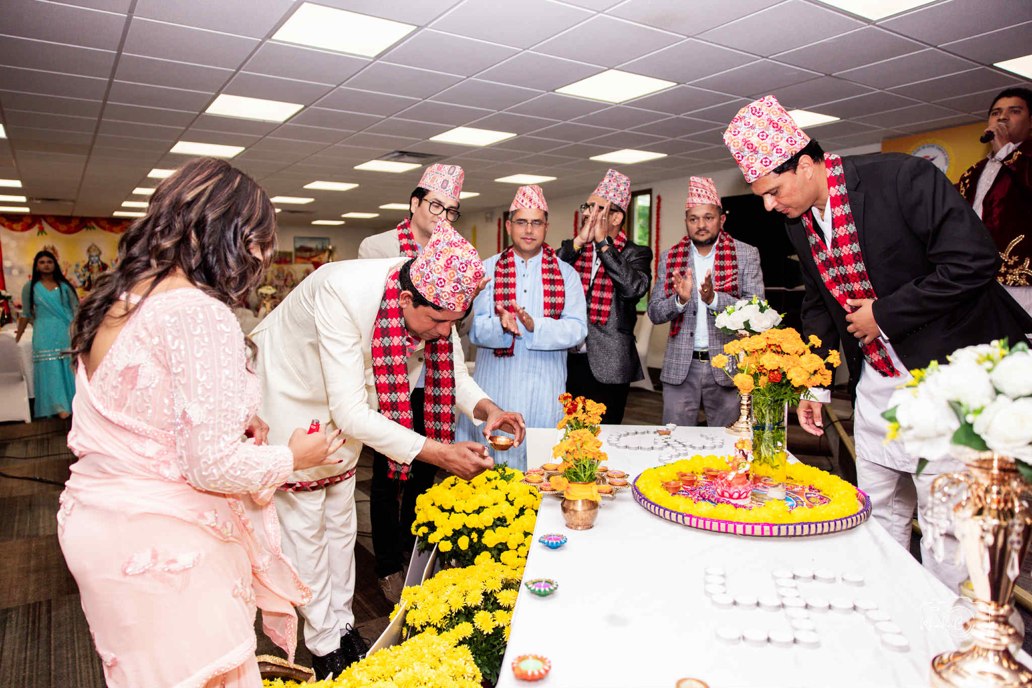 अमेरिकाका कोलम्बस र ह्यारिसवर्गमा सामुहिक देउसी भैलो, रमाए राज्य सांसद