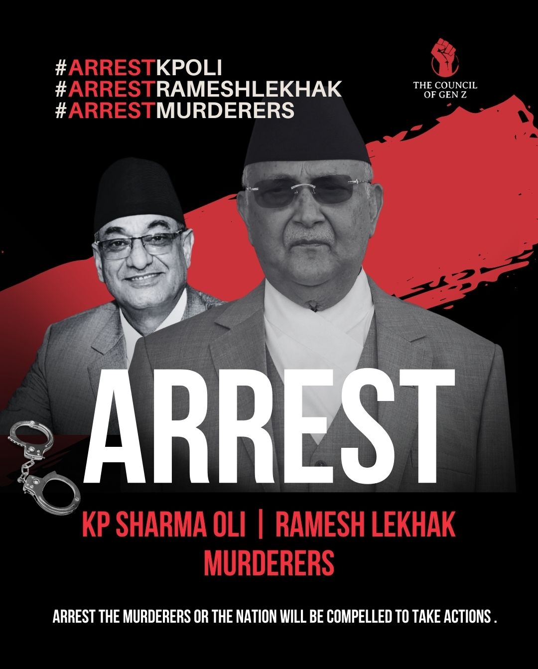 जेन-जी अगुवाले चलाए केपी ओलीलाई गिरफ्तारी गर्न ‘ट्रेन्ड’