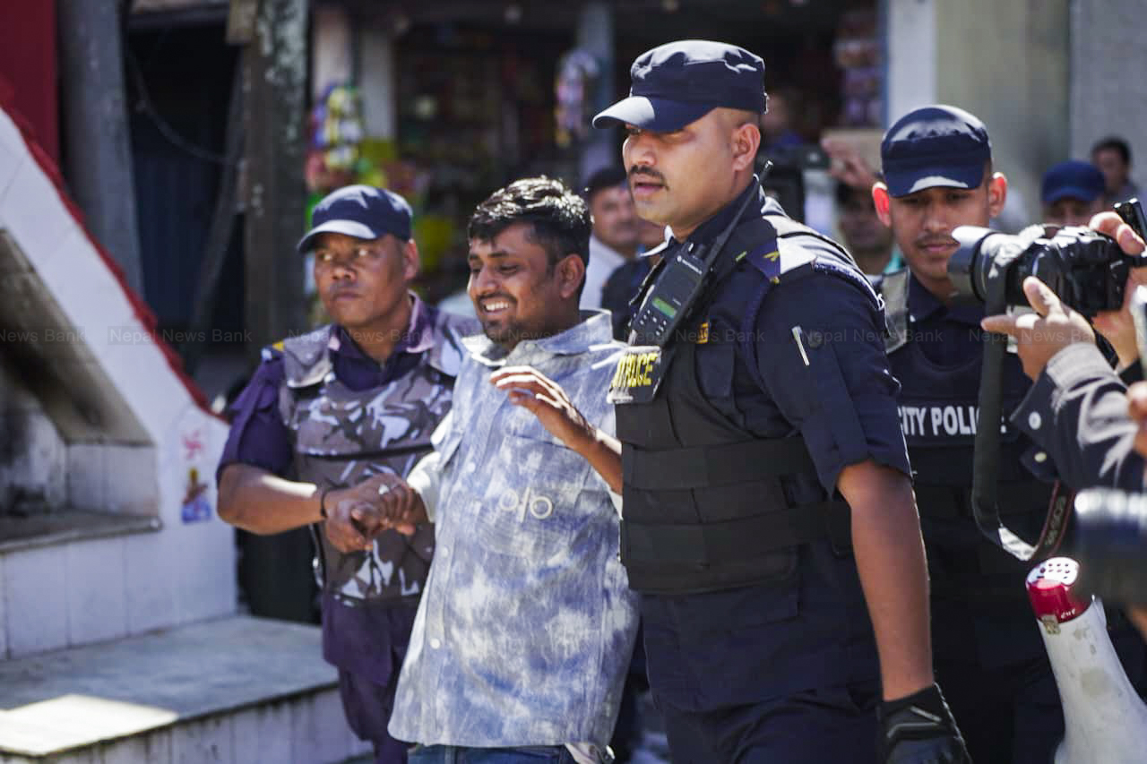 माइतीघर मण्डलामा सुरक्षा व्यवस्था कडा, ठूलो संख्यामा प्रहरी तैनाथ (तस्विरहरू)