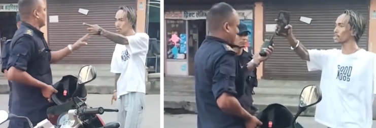 सडक सुरक्षामा खटिएका प्रहरीसँग अभद्र व्यवहार गर्ने पक्राउ