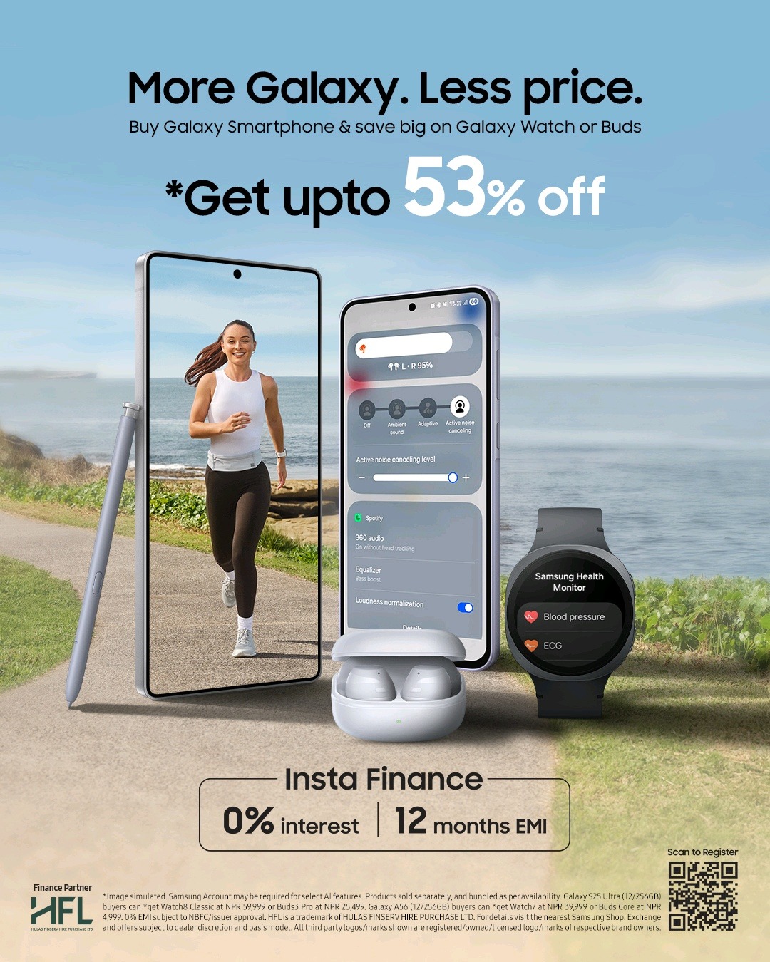 नयाँ ग्यालेक्सी स्मार्टफोनहरूसँगको आकर्षक मल्टी-बाइ अफर, बड्स र वाचहरुमा ५३% सम्मको छुट