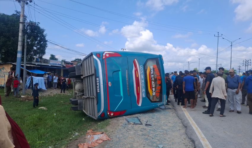 धनगढीमा बसको ठक्करबाट एक जनाको मृत्यु
