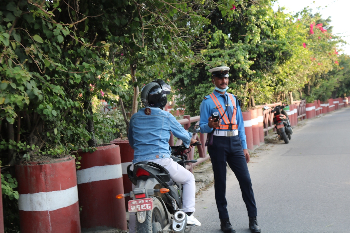 पर्याप्त ब्रेथलाइजर मेसिन नहुँदा मापसे जाँचमा समस्या