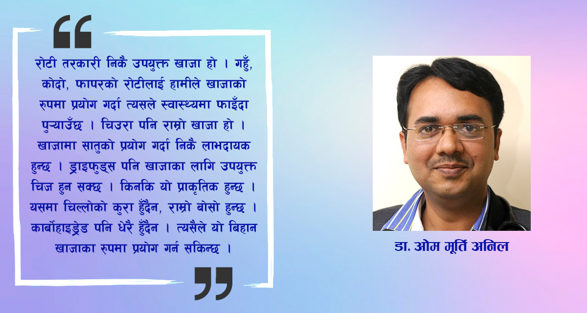 ब्रेकफास्टमा के खाने, के नखाने?