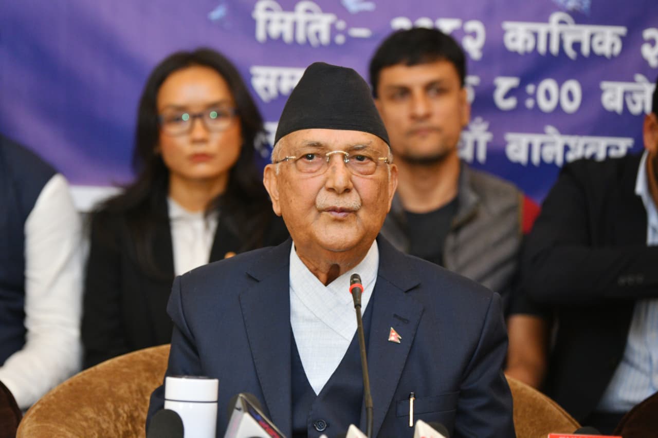 जेनजी आन्दोलनको आलोचना गर्दै ओलीले भने- युवाको नाममा अराजकता मच्चाइयो