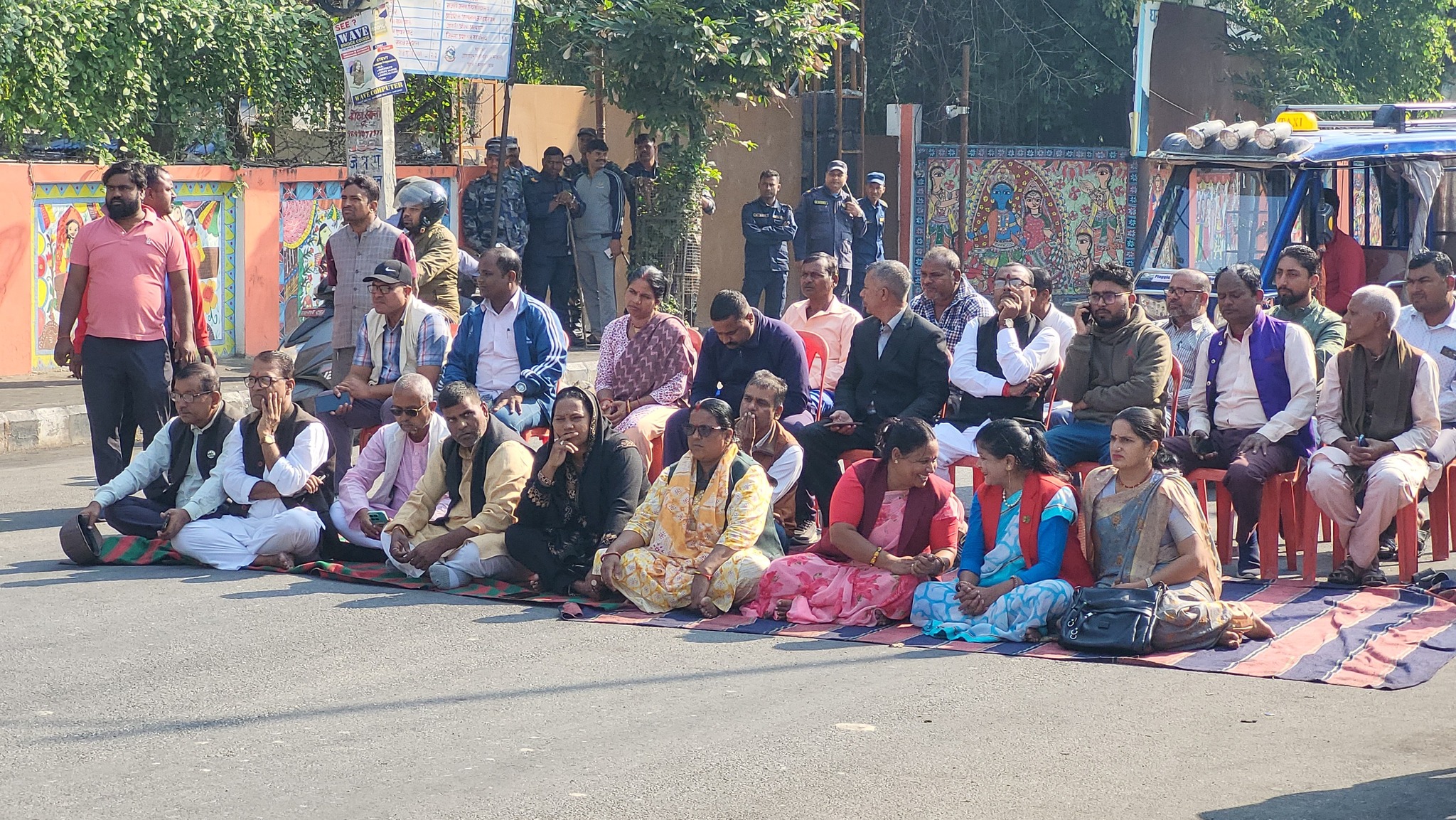 जनकपुरमा सात दलको प्रदर्शन