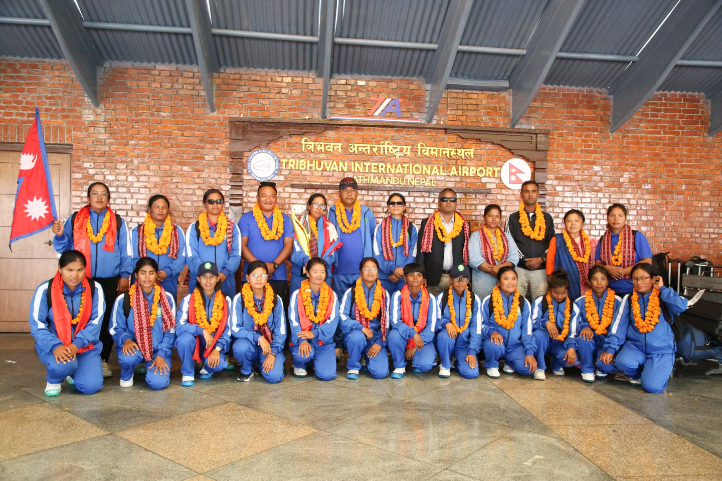 दृष्टिविहीन महिला टोली टी-२० विश्वकप खेलेर स्वदेश फिर्ता (तस्बिरहरु)