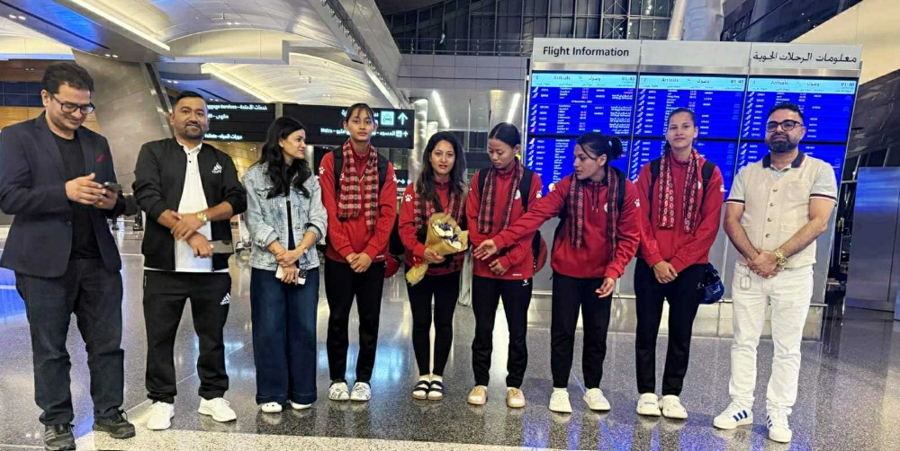 गैरआवासीय नेपाली संघको स्वागतमा हर्षविभोर भए तेक्वान्दो खेलाडी