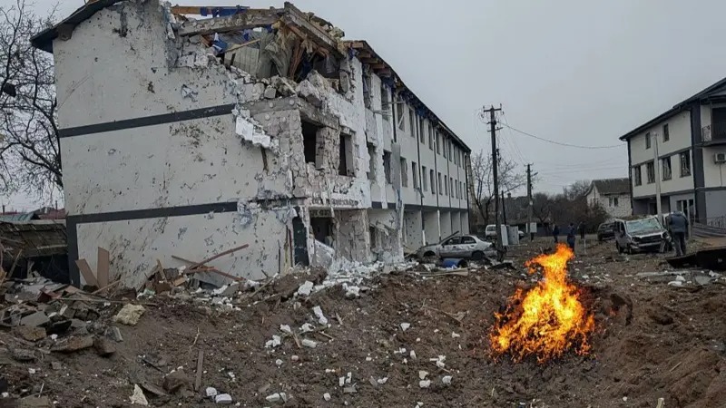 रुसी आक्रमणपछि किभका ६ लाख भन्दा बढी मानिसहरू बिजुलीविहीन