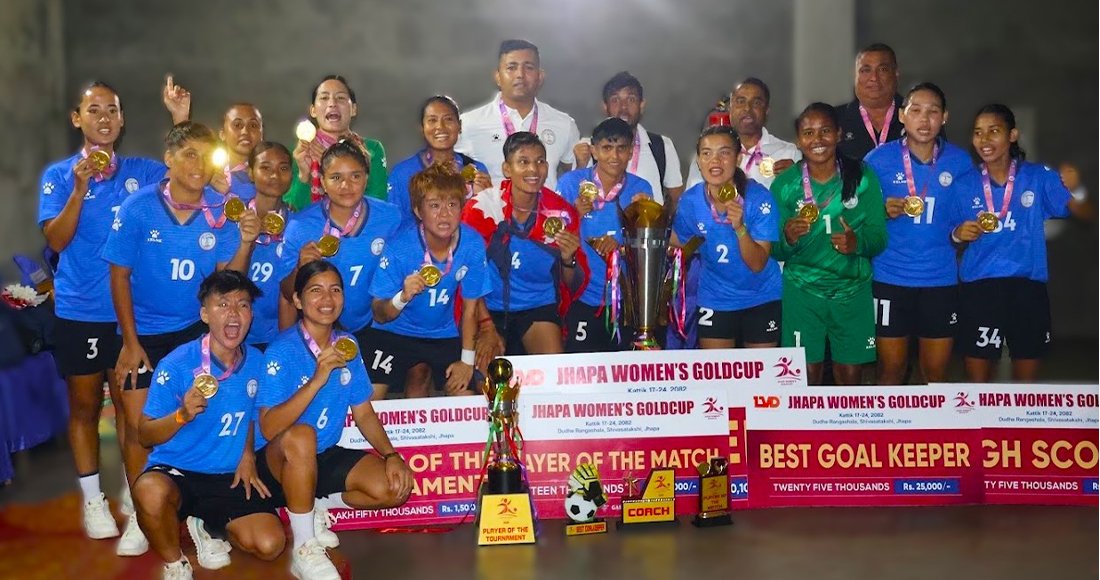 झापा महिला गोल्डकपको उपाधि नेपाल पुलिस क्लबलाई