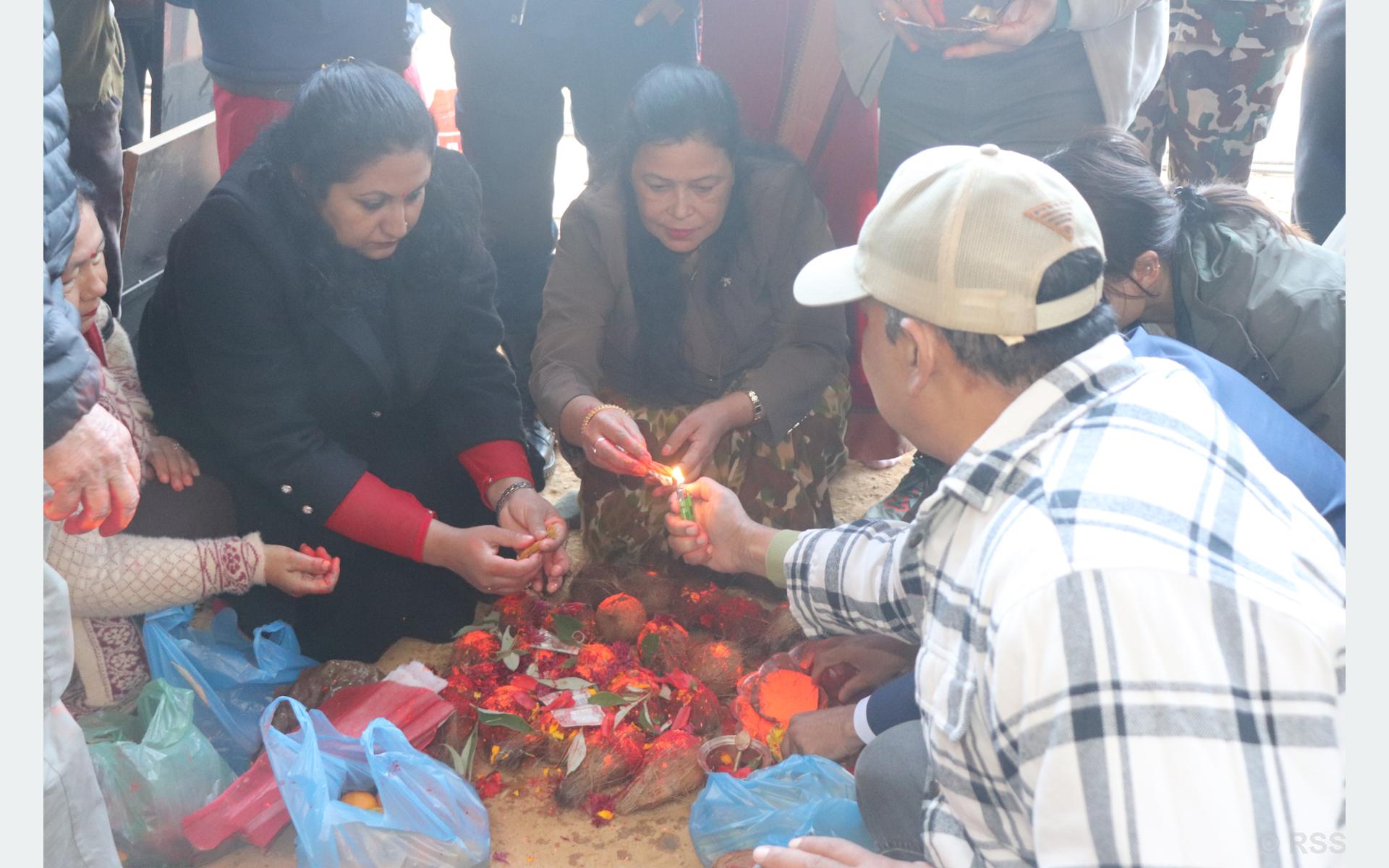 साततले दरबार र तलेजु मन्दिरको पुनःनिर्माण सुरु