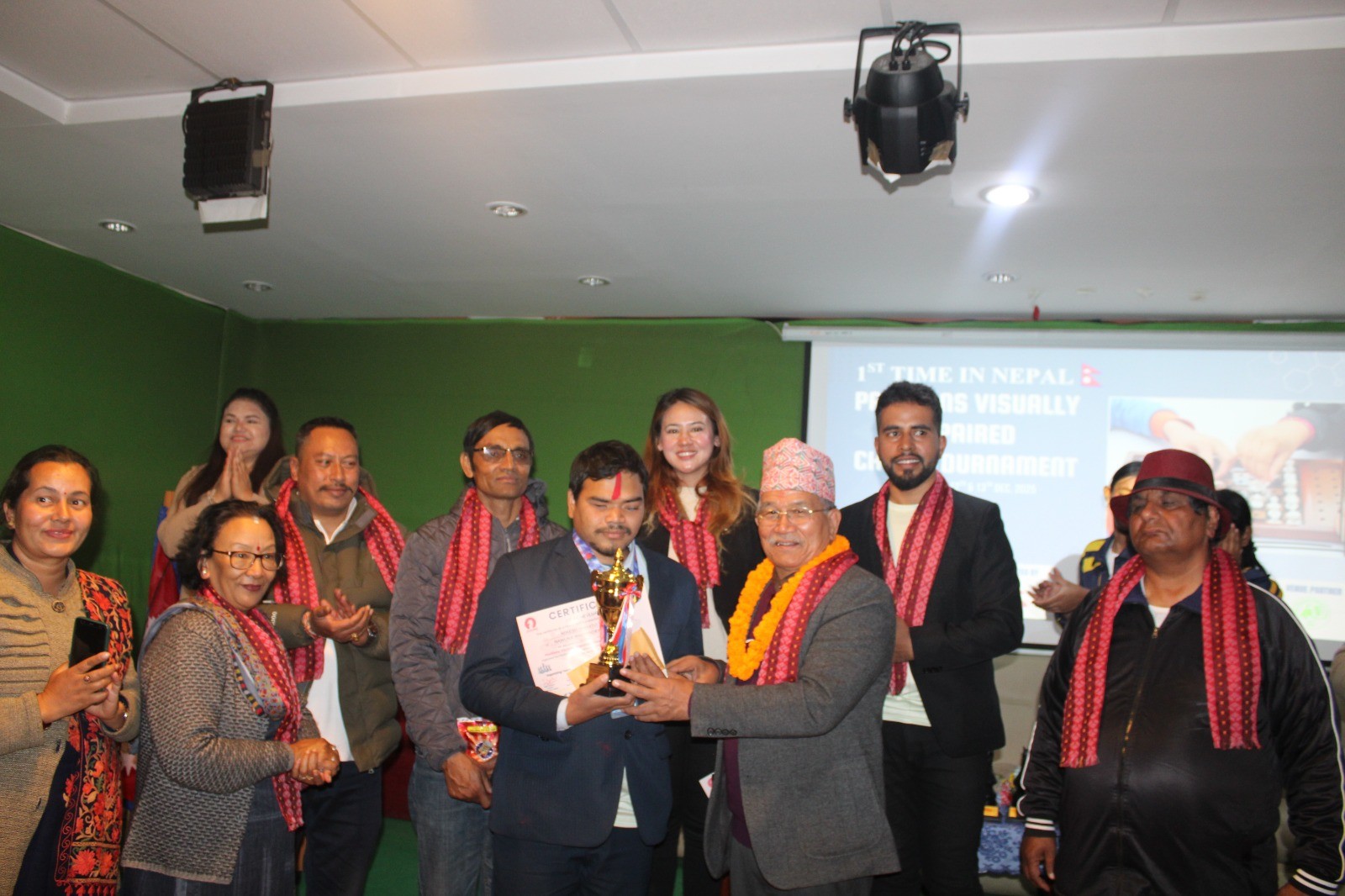 सन्देश स्याङ्वो पहिलो दृष्टिविहिन चेस च्याम्पियन