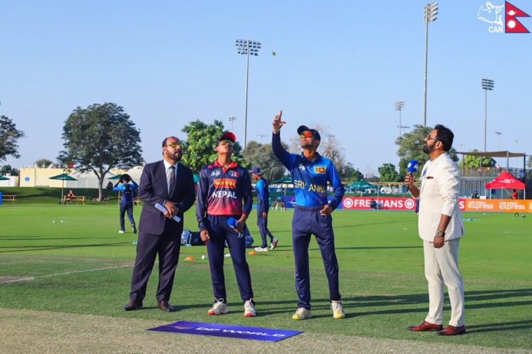 एसिया कप क्रिकेटः नेपाल श्रीलङ्कासँग पराजित