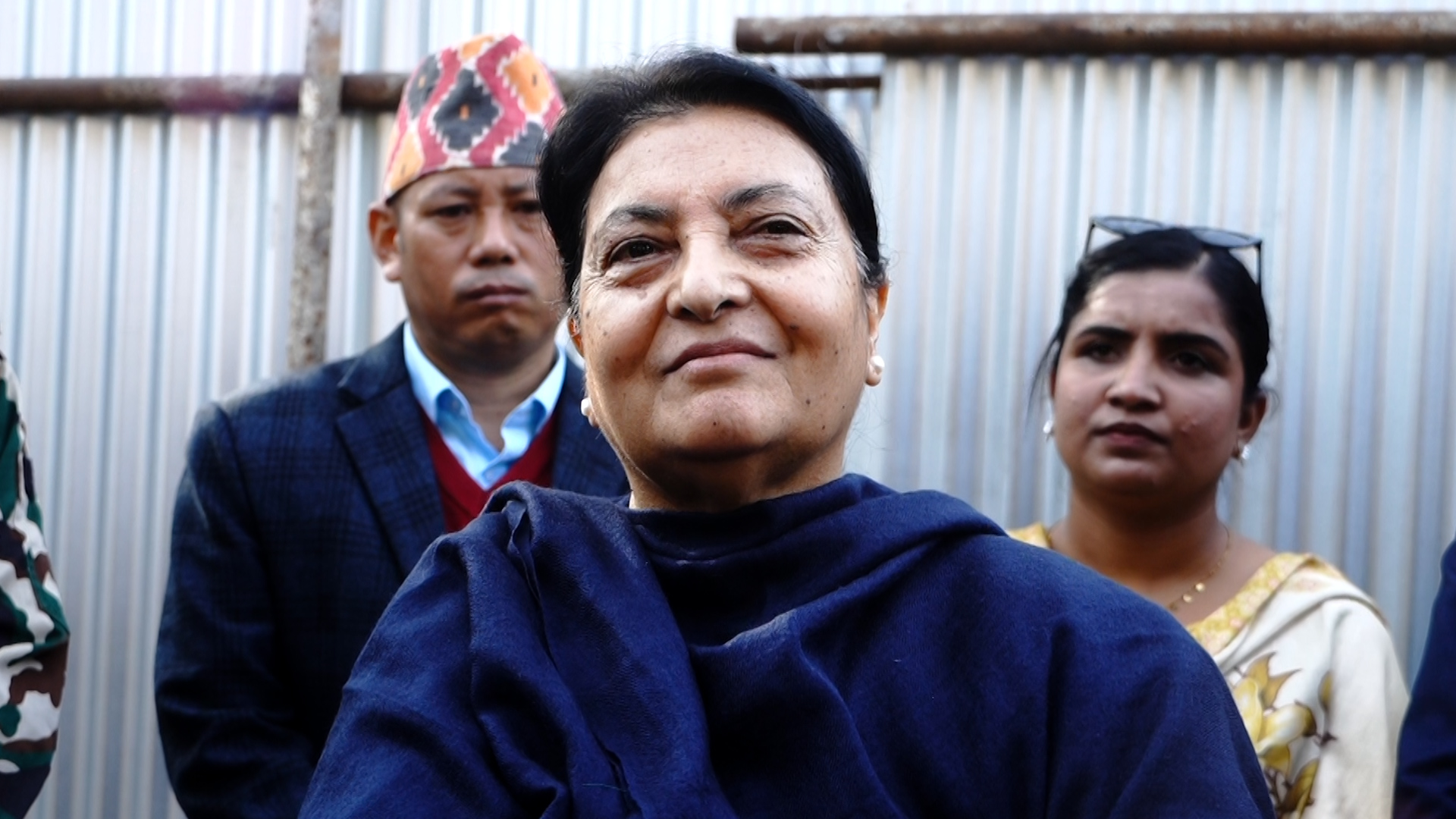 सिंहदरबारको अवलोकनमा पूर्वराष्ट्रपति भण्डारी, छिट्टै पुनर्निर्माण गर्न सुझाव