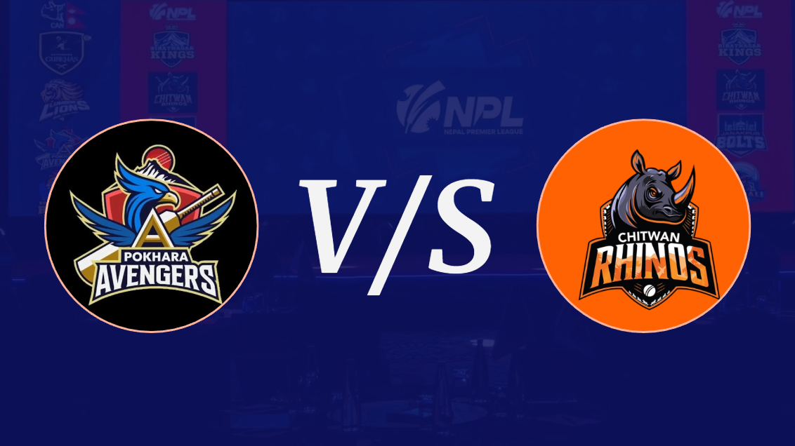 चितवन राईनोज टस जितेर ब्याटिङ गर्दै