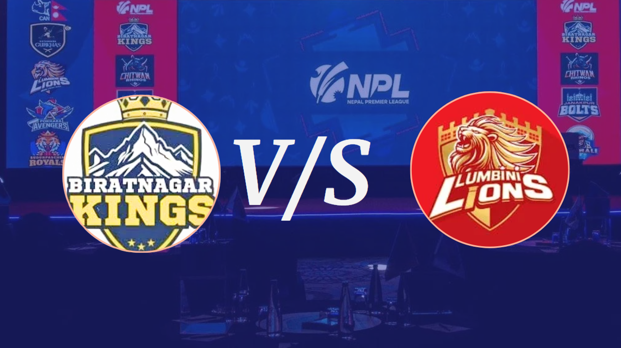 एनपीएल : लुम्बिनी लायन्सविरुद्ध विराटनगर किंग्स पहिला ब्याटिङ गर्दै