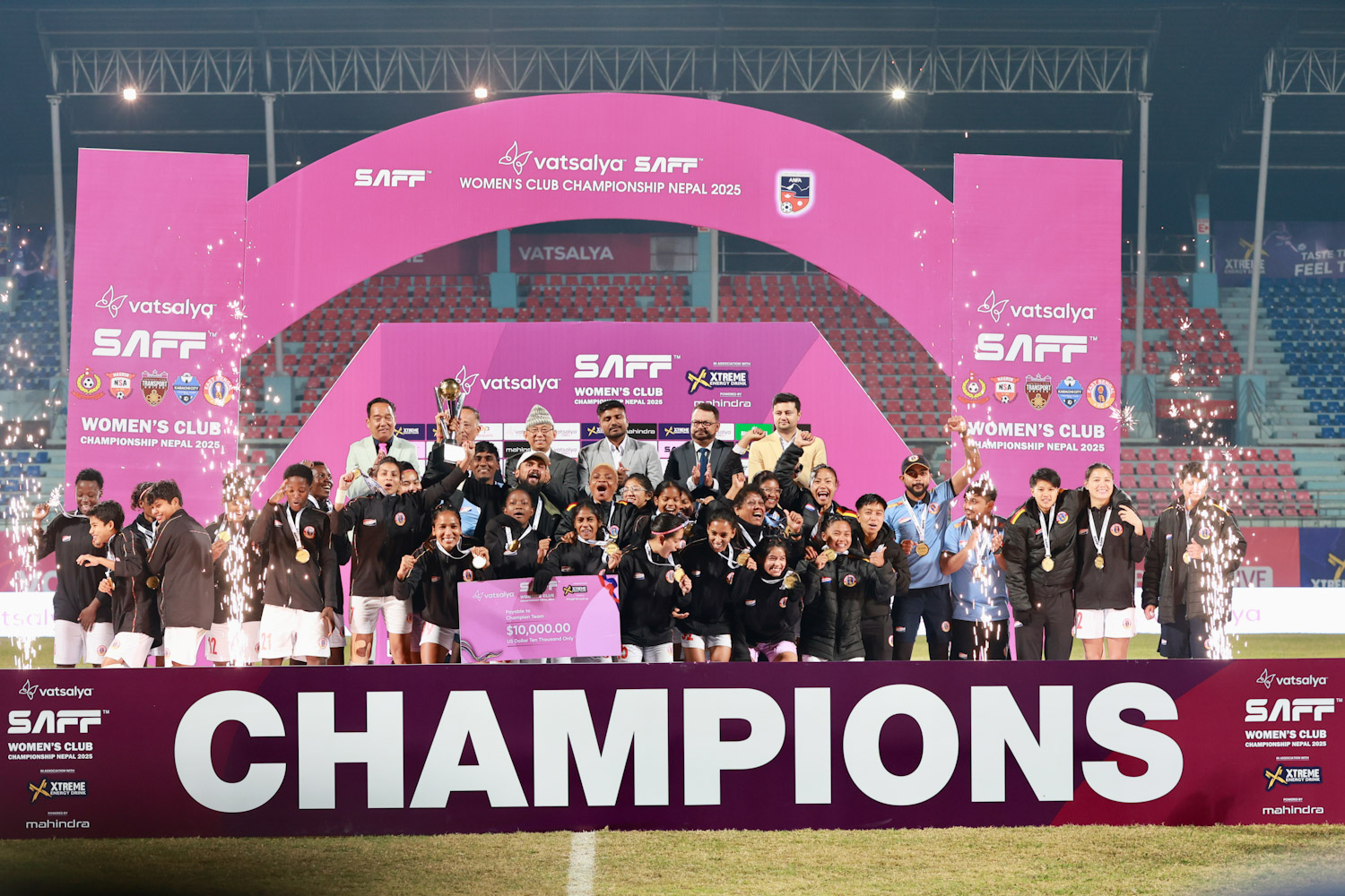 साफ महिला च्याम्पियनसिपः एपीएफलाई हराउँदै इस्ट बङ्गाल विजयी