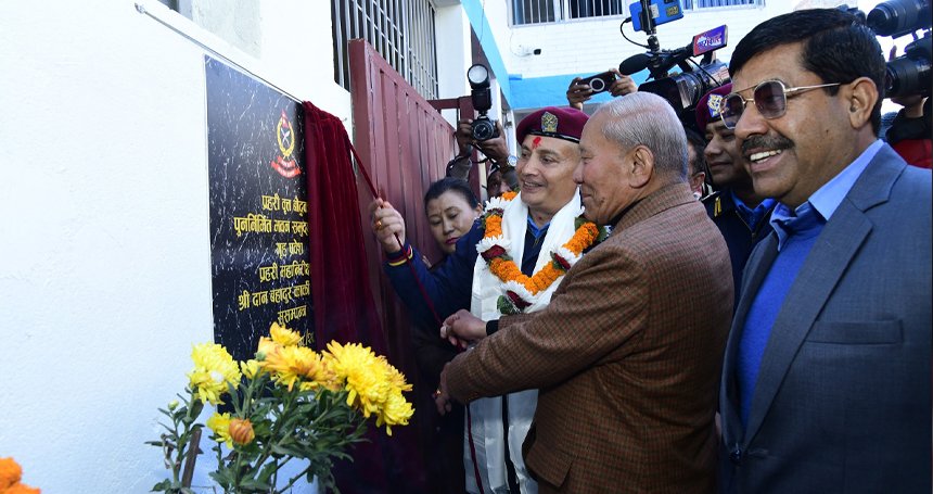 प्रहरी वृत्त बौद्धको पुनर्निर्माण सम्पन्न