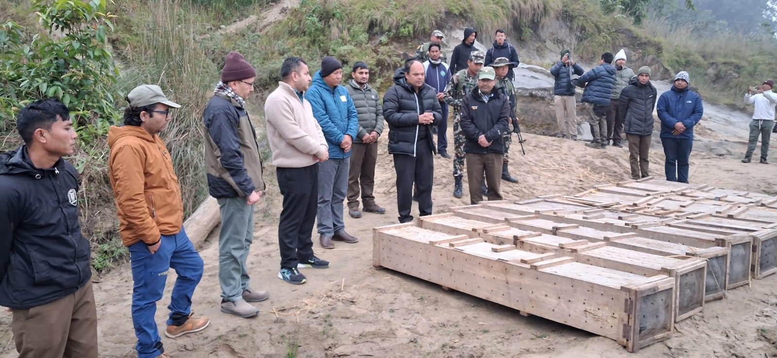 १० वटा घडियाल गोही प्राकृतिक बासस्थानमा छाडियो