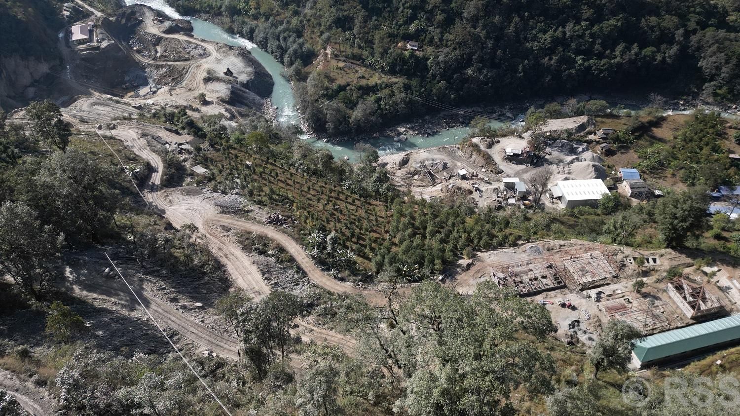 माथिल्लो म्याग्दी–१ जलविद्युत् आयोजना: तीस प्रतिशत भौतिक प्रगति