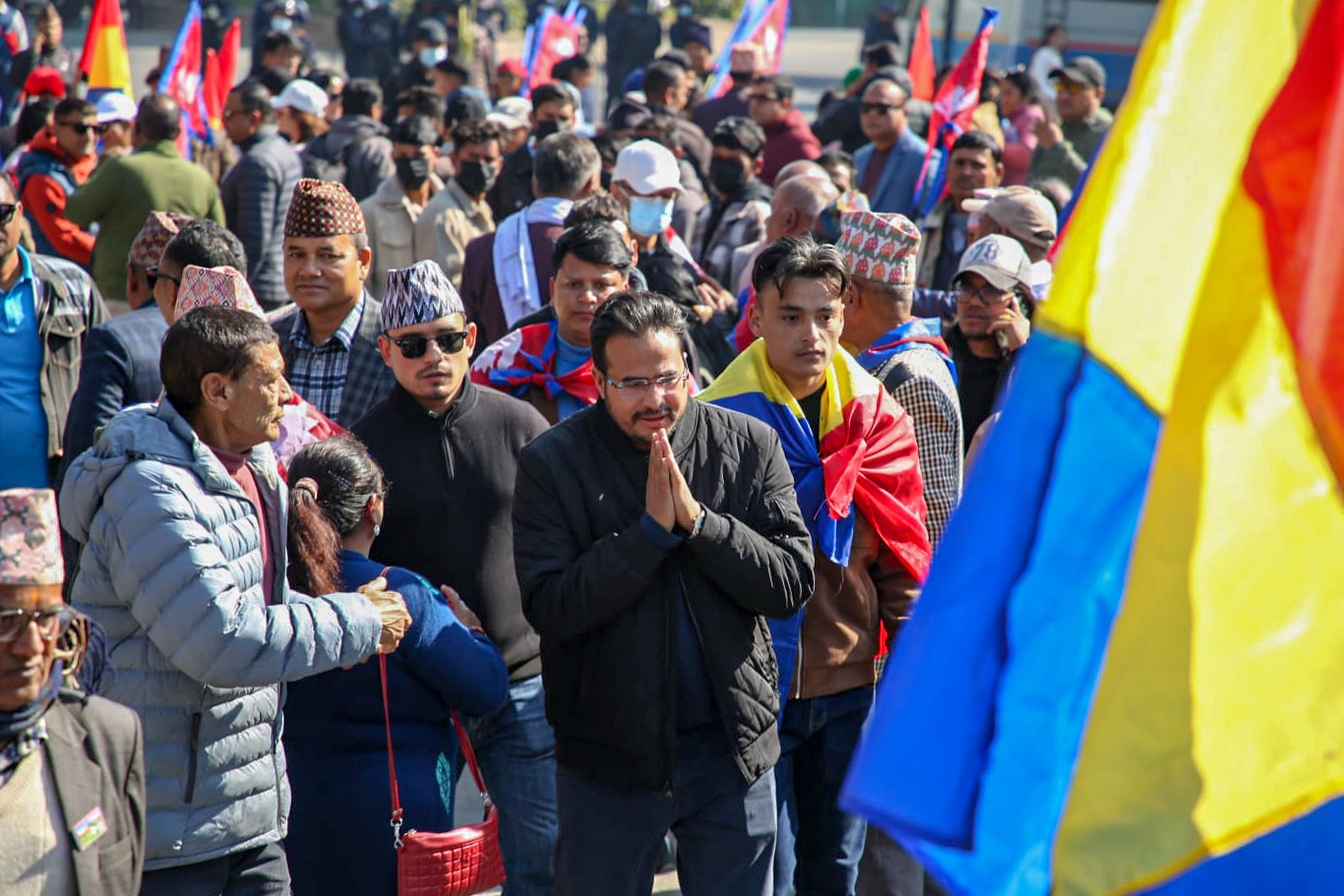 काठमाडौंमा राप्रपाको शक्ति प्रदर्शन (तस्बिसहित)