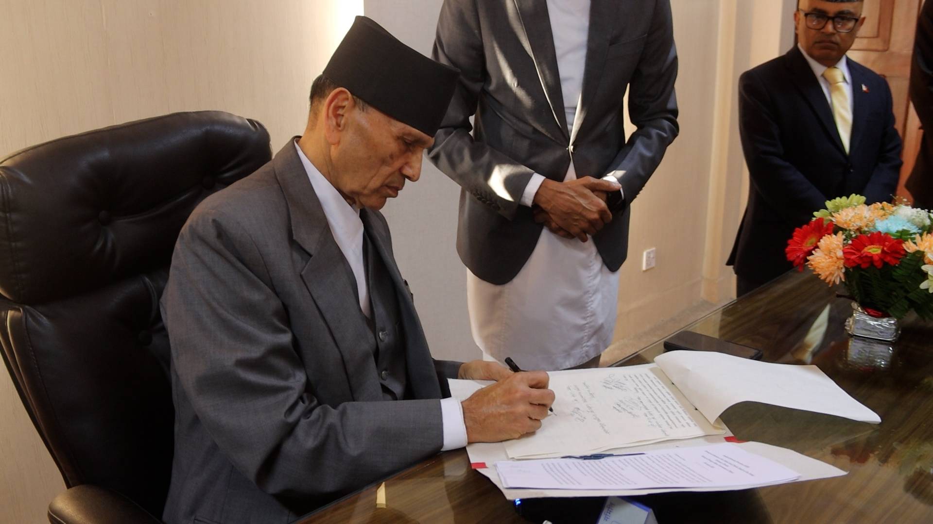 नवनियुक्त परराष्ट्रमन्त्री शर्माद्वारा पदभार ग्रहण