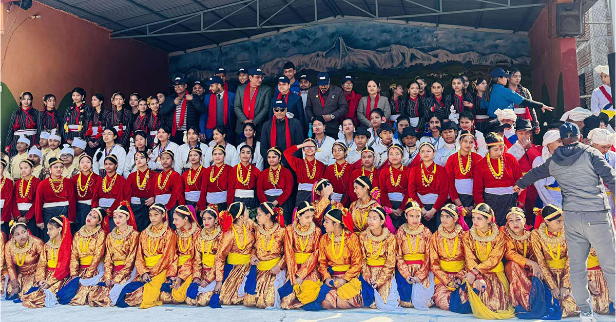 विद्यार्थीलाई खेल सिकाउँदै भ्याली भ्यू स्कूलले मनायो खेल सप्ताह