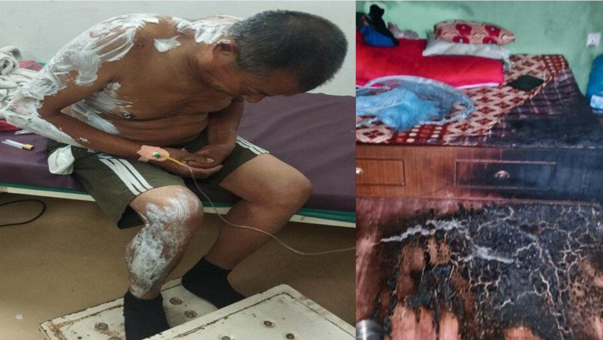 सिन्धुलीको धुराबजारमा घरको भान्सामा आगो लाग्दा बुहारीको मृत्यु, ससुरा घाइते