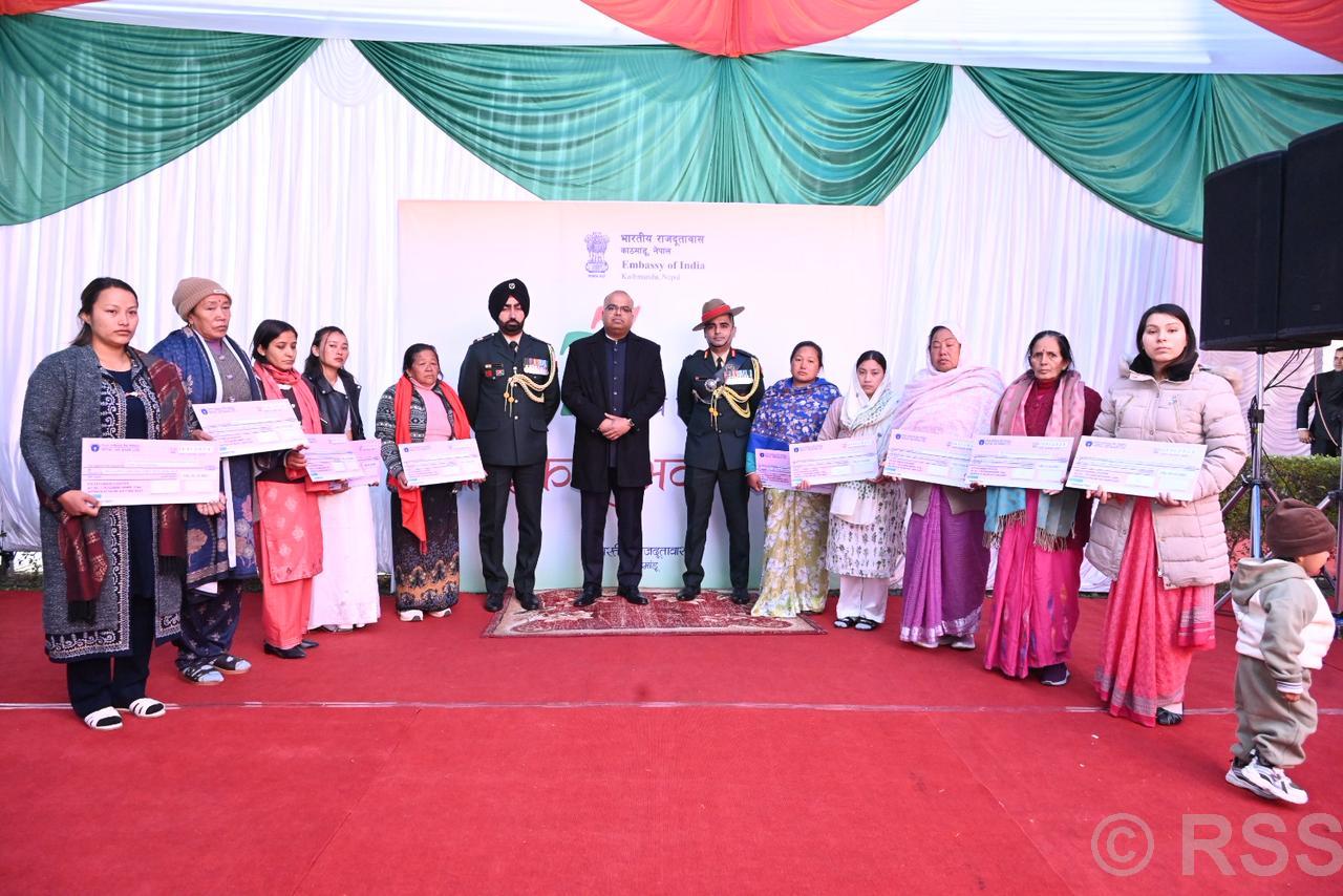 भारतीय राजदूतावासमा मनाइयो भारतको ७७औं गणतन्त्र दिवस