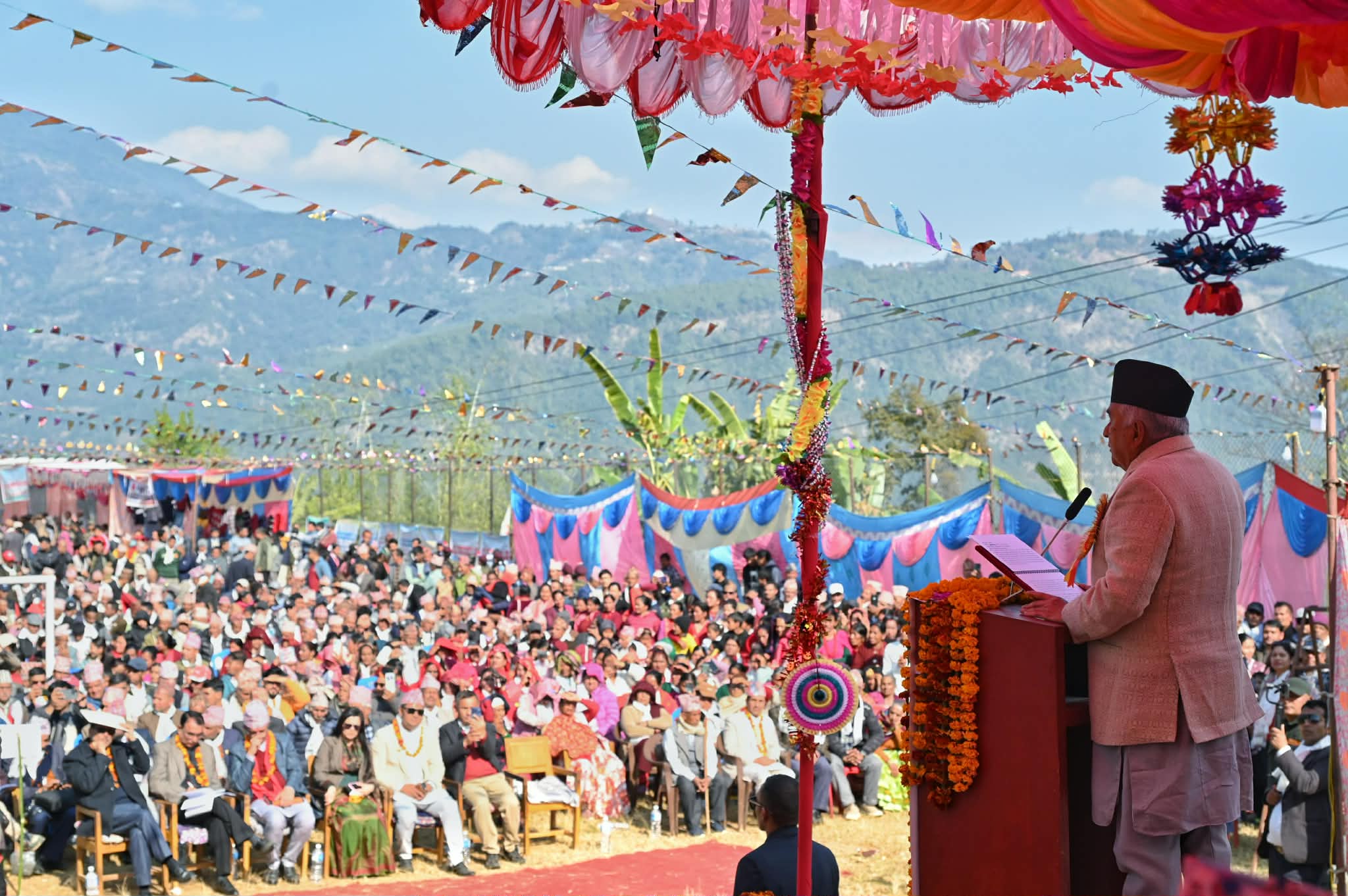शान्ति, सुशासन र विकासको आकांक्षा पूरा गर्न निर्वाचन सफल पारौं : राष्ट्रपति