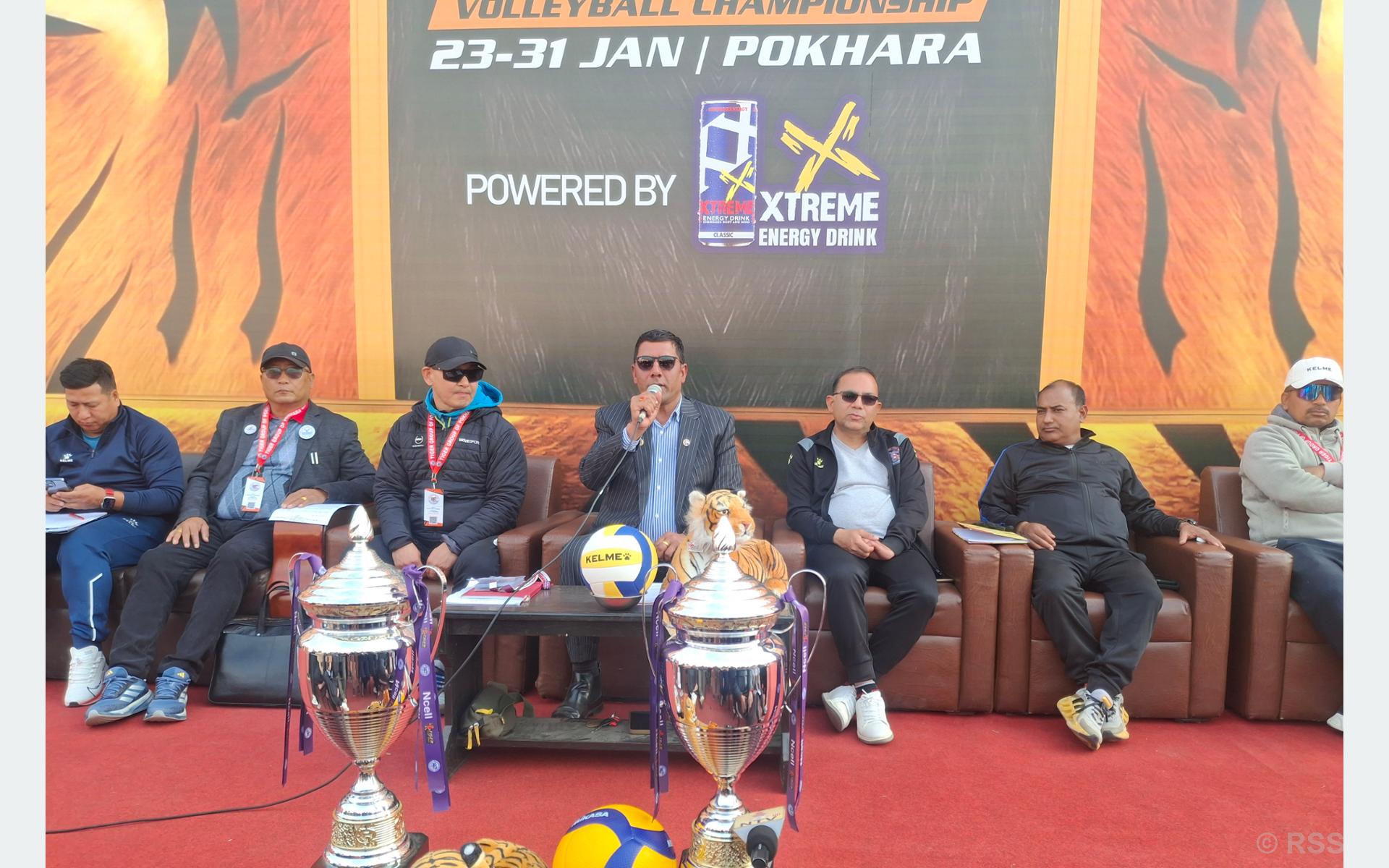 ‘टाइगर कप’ भलिबल शुक्रबारदेखि