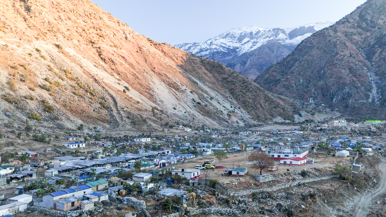 ड्रोनबाट देखिएको हिमाली गाँउपालिकाका दृश्यहरु