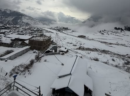 देशका पश्चिमी भूभागमा हिमपात र वर्षा (तस्बिरहरू)