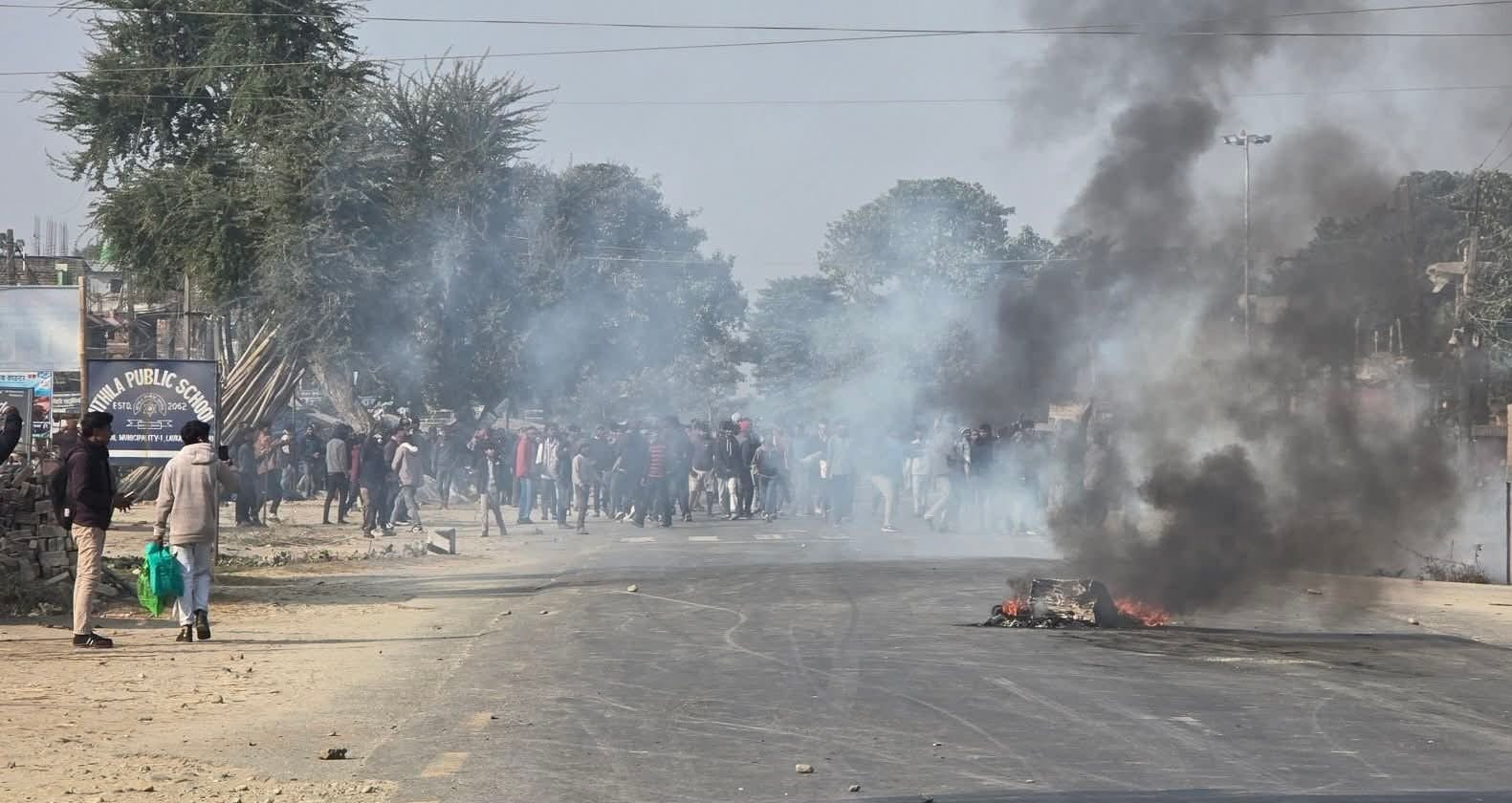 सुनसरी सीमा क्षेत्रमा गोली लाग्दा एकजनाको मृत्यु, घटना स्थलमा प्रदर्शन
