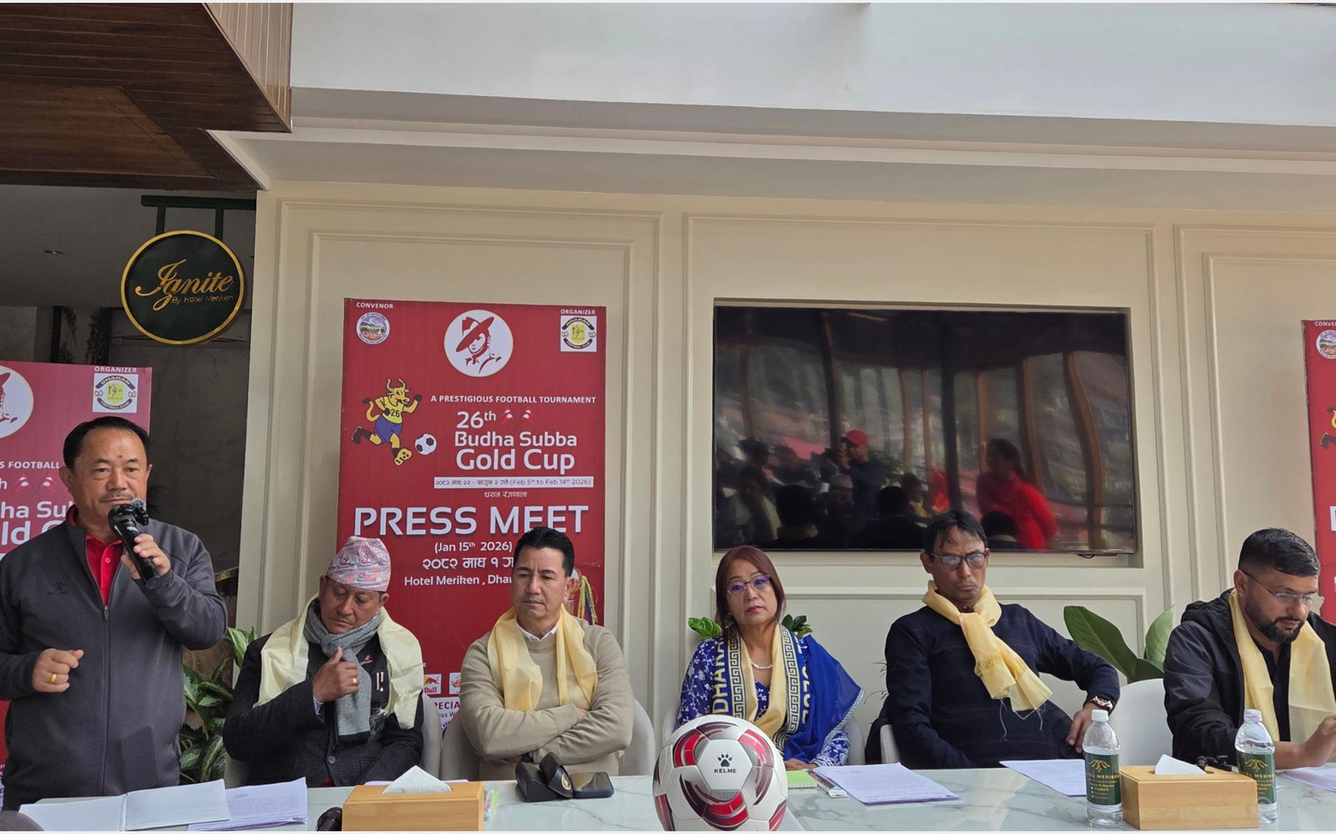 बुढासुब्बा गोल्डकप यही माघ २२ देखि