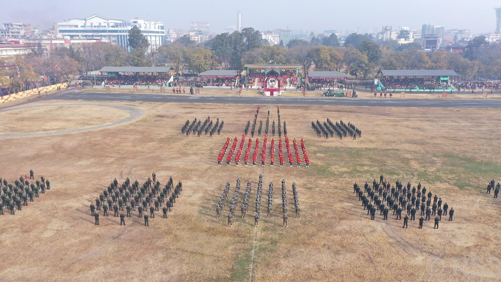 टुँडिखेलमा महाशिवरात्रि तथा सेना दिवसको पूर्वाभ्यास