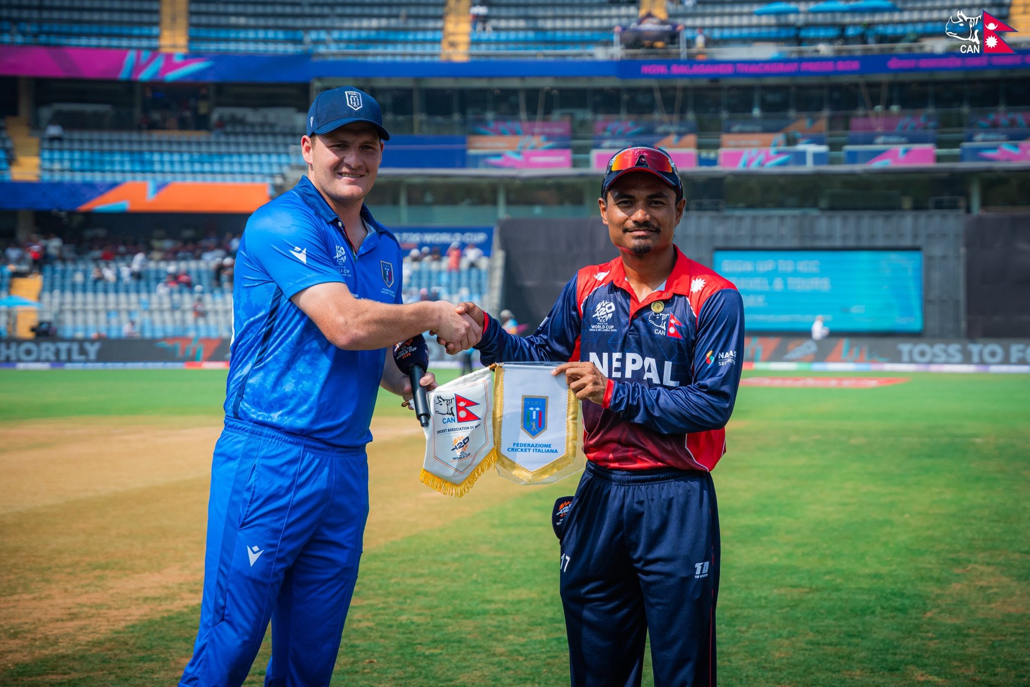 इटलीविरुद्ध नेपालले ब्याटिङको निम्तो पायो