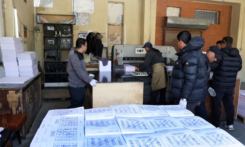 मतपत्र छपाइ सकियो, १० दिनभित्र सबै जिल्लामा पुर्‍याइने