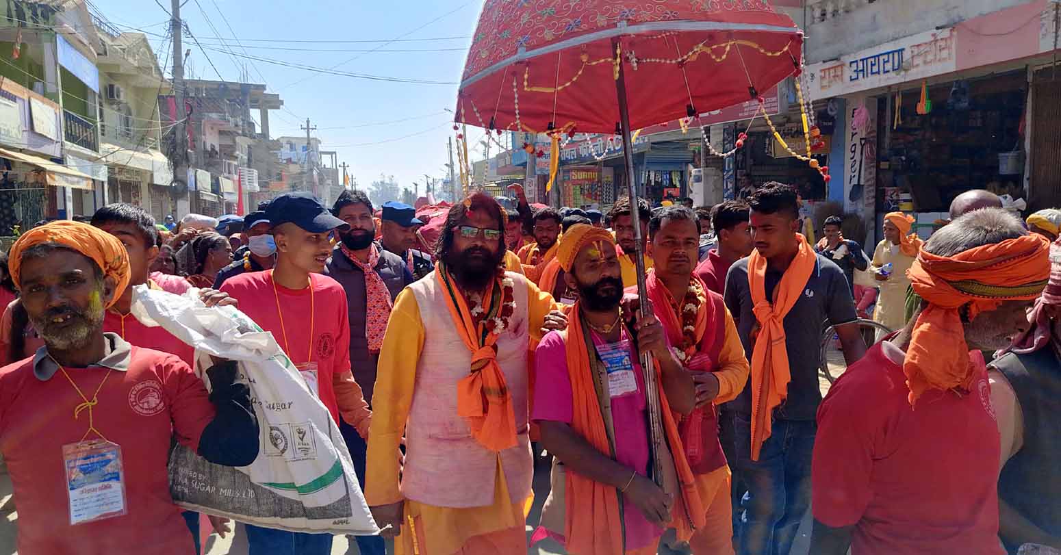 मिथिला मध्यमा परिक्रमाको महोत्तरी यात्रा पूरा, यात्री धनुषा प्रस्थान