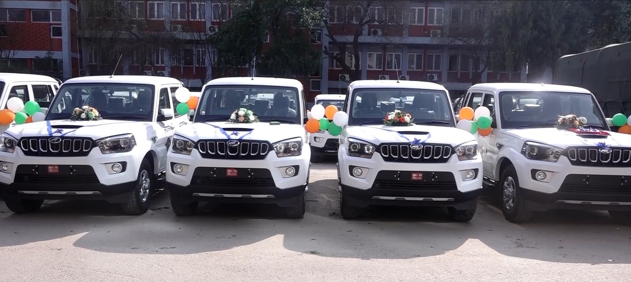 भारतद्वारा नेपाललाई थप २२३ सवारी साधन प्रदान