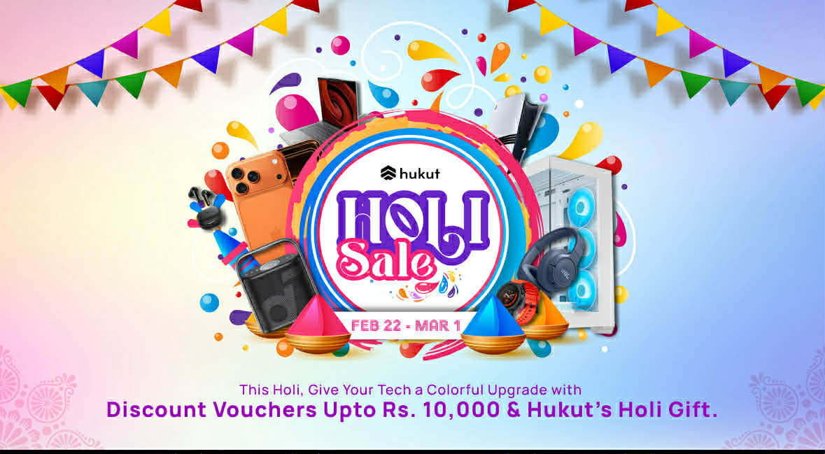 न्यूरोडको हुकुट स्टोरमा ‘होली धमाका अफर’: ग्याजेट खरिदमा १० हजारसम्म क्यासब्याक